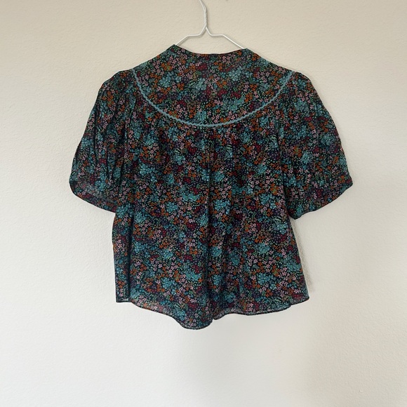 Doen Brenna Top Navy Ladybird Floral - Picture 8 of 10